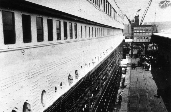 Прибытие "Титаника" в Саутгемптон. Именно отсюда он уйдет в свое последнее плавание