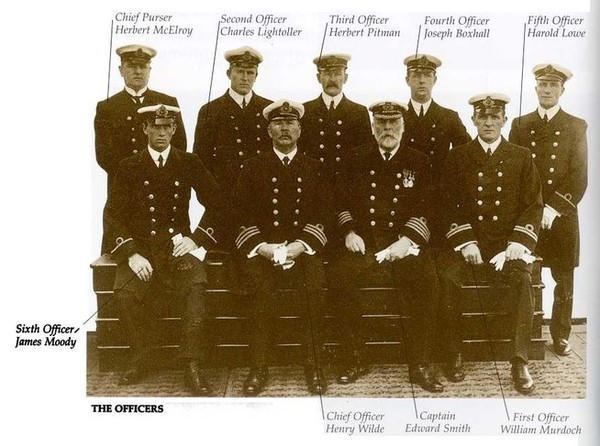 Капитан и офицеры "Титаника"