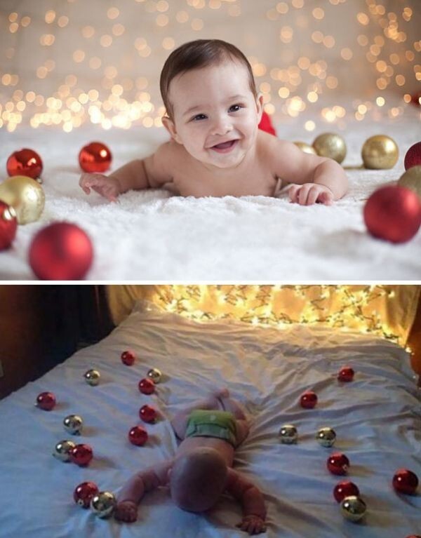 Рождественская фотосессия малышей: ожидания и реальность!