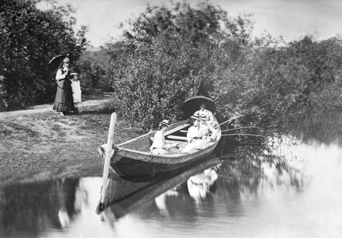 Рыбалка на «Черном пруду», 1900-е, Нижегородская губерния.