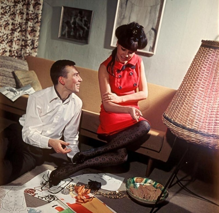 Новые лица советской моды - Слава Зайцев и Регина Збарская, 1966 год  