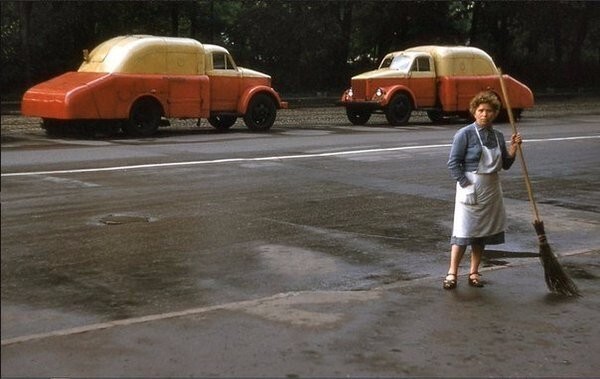 Уборка улиц, Ленинград, 1958 год