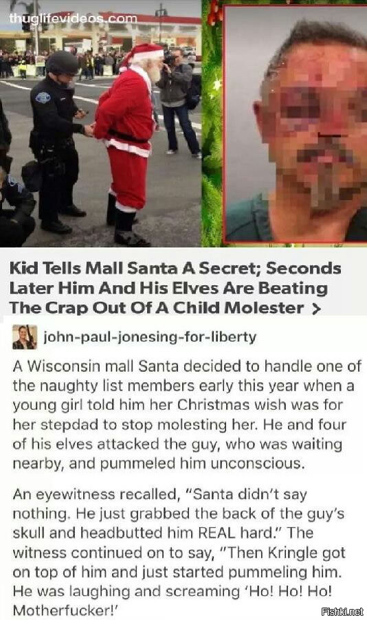 В Висконсине (США) Санта слушал желания детей, когда одна девочка пожелала, ч...