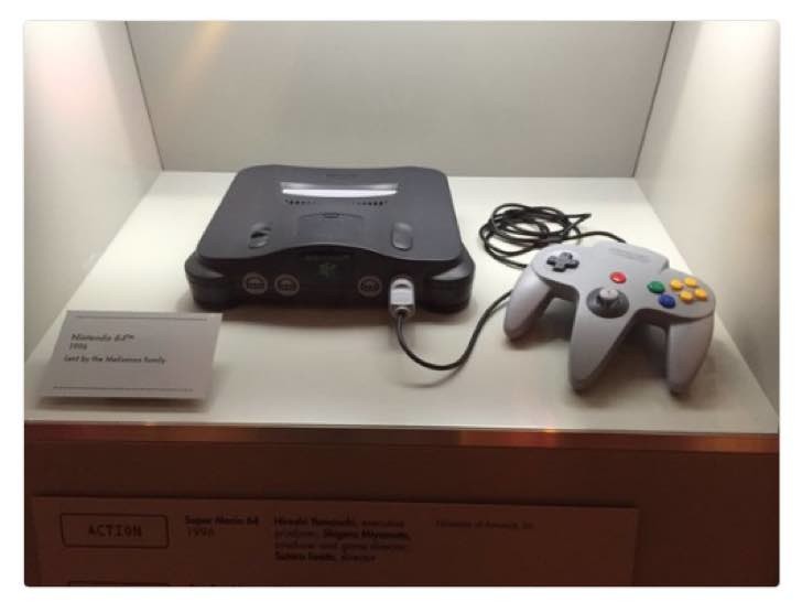 18. Nintendo 64 в музее...