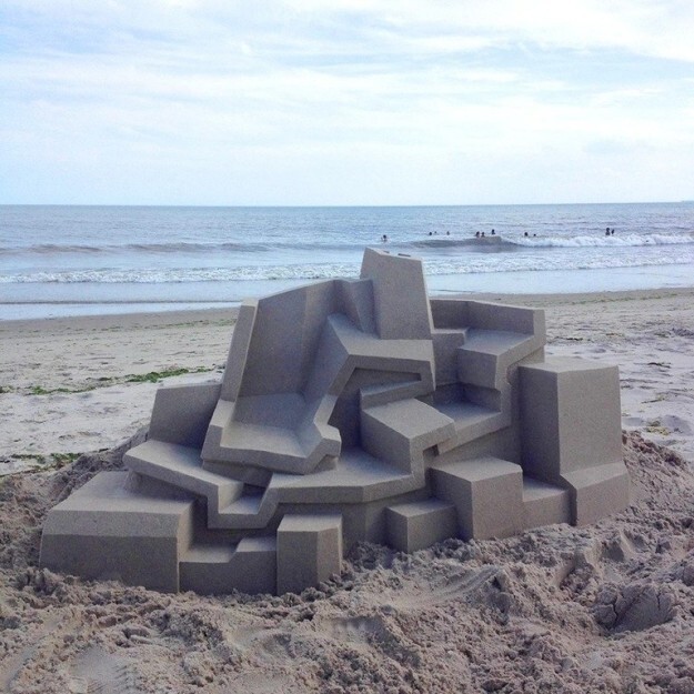 Безупречная песчаная скульптура