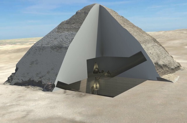 Результаты сканирования Ломаной пирамиды 