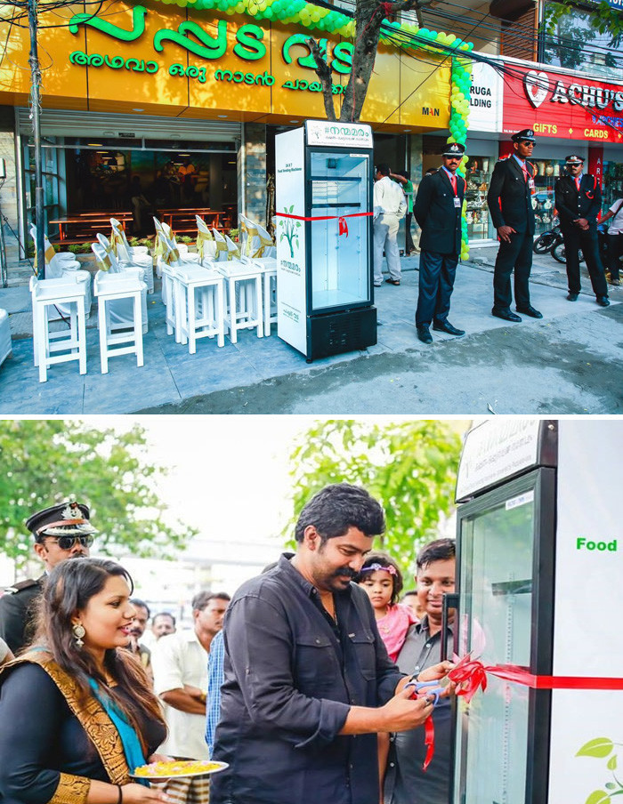 41. Индийский ресторан установил холодильник с бесплатной едой