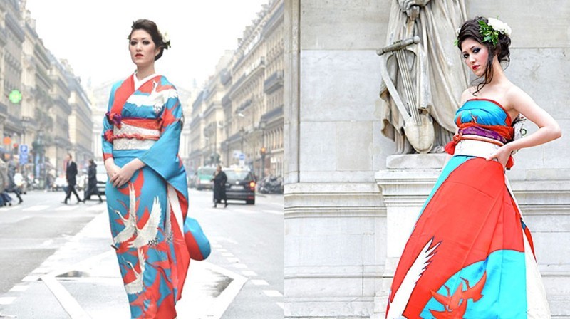 Японские невесты превращают традиционное кимоно в потрясающие подвенечные платья