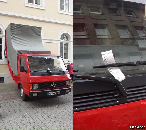 Полицейский в Германии выписал штраф за неправильную парковку скульптуре совр...