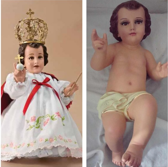 Красавец младенец Иисус, наряженный в богатые одежды