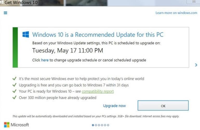 Microsoft признала, что переборщила с обновлением на Windows 10