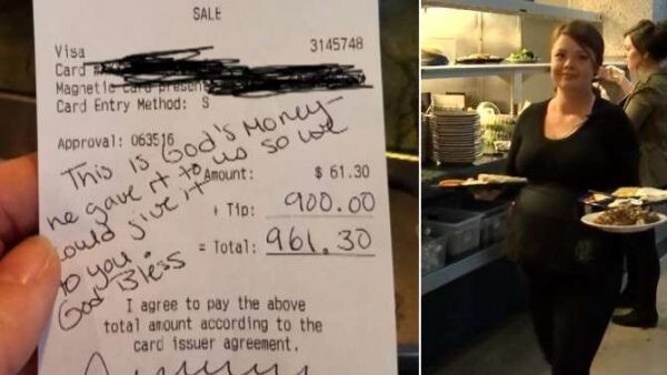 Посетительница кафе оставила беременной официантке $900 чаевых в самый трудный период жизни
