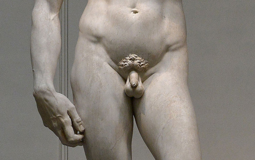 1) "Давид" — создал его великий Микеланджело Буонароти, располагается шедевр в главном зале в Галерее Академии во Флоренции
