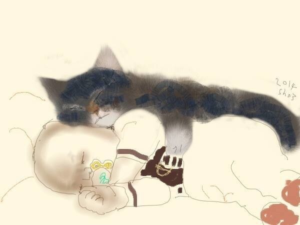 Бонус: рисунок Shozo Osaki "Спят"