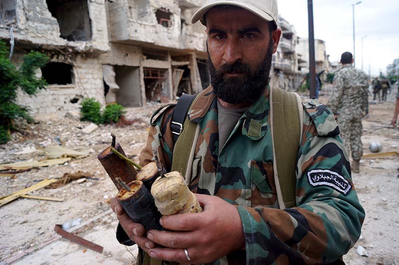 Как работают российские саперы в Алеппо