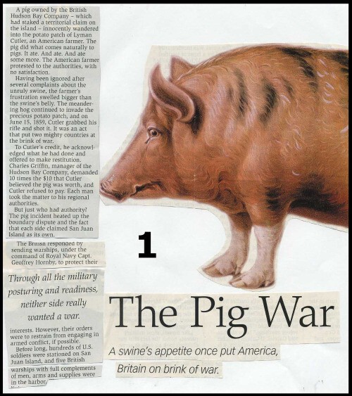 7. Самая свинская война – конфликт Между Великобританией и США