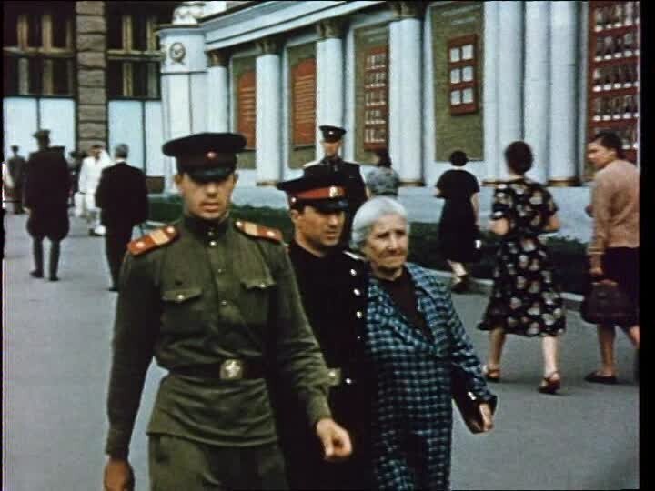  Киев 1956 г. на цветных кинокадрах