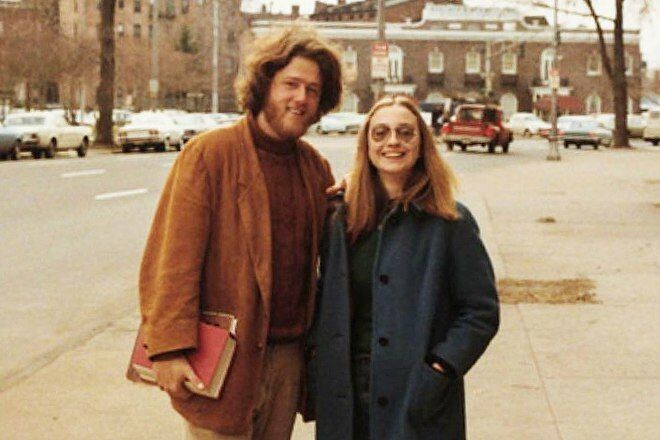 Билл и Хиллари Клинтон в Йельском университете, 1972 год.