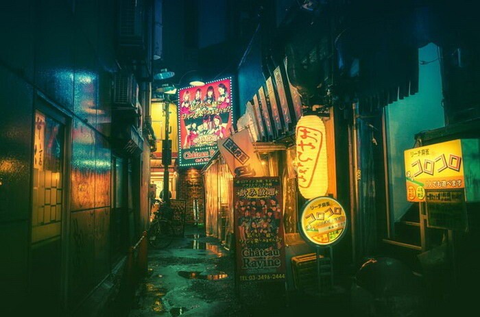 Фотографии ночного Токио от Масаши Вакуи