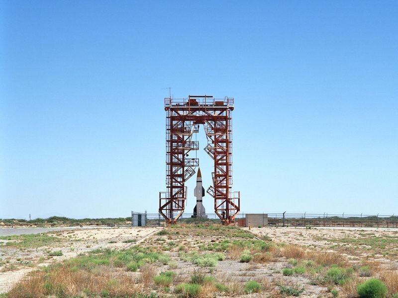 Пусковая площадка ракет Фау-2, где осуществлялся пуск ракет Гермес А-1.  2006 год. “Один из самых ранних стартовых комплексов. Использовался для тестирования запуска ракет Фау-2, захваченных у немцев после Второй мировой войны.