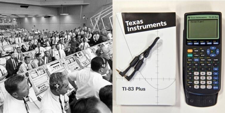 В калькуляторе TI-83 больше вычислительной мощности, чем в компьютере, который посадил ракету Аполлон 11 на Луну