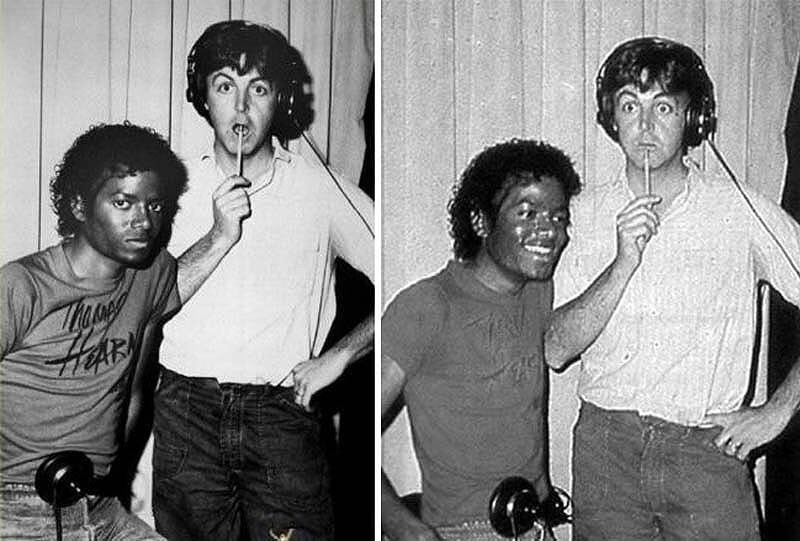 Майкл Джексон и Пол Маккартни.
