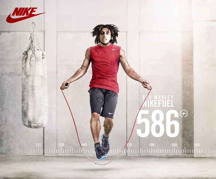 Боб Марли в рекламе Nike.