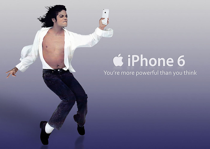 Майкл Джексон в рекламе Apple.