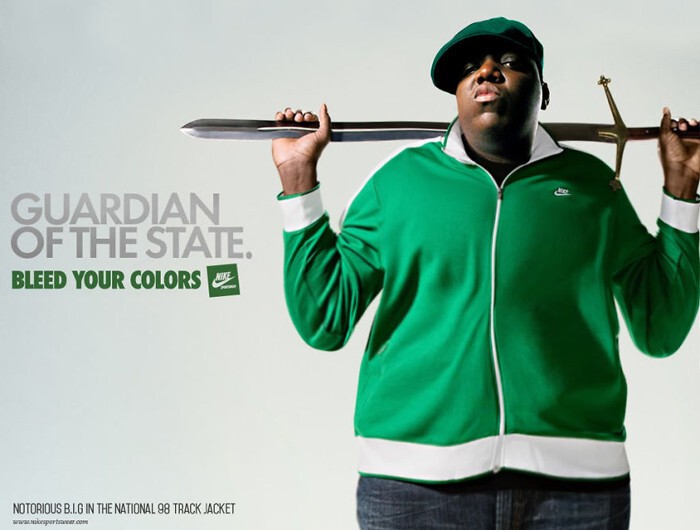 The Notorious B.I.G. в рекламе Nike.