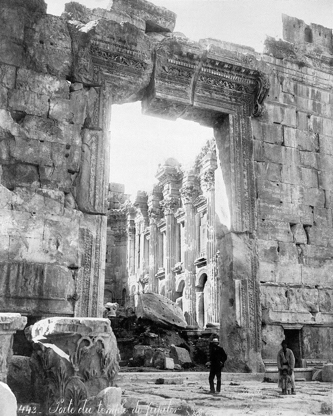 Руины храма Юпитера, 1870-1885