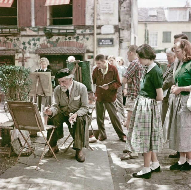 3. Монмартр. Montmartre, Paris, 1952. Photo by Robert Capa 