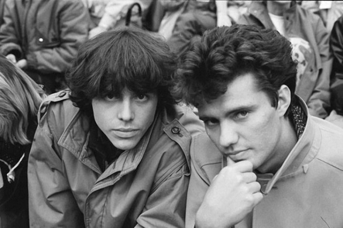 Дмитрий Ревякин и Михаил Борзыкин на фестивале в Подольске, сентябрь 1987 г