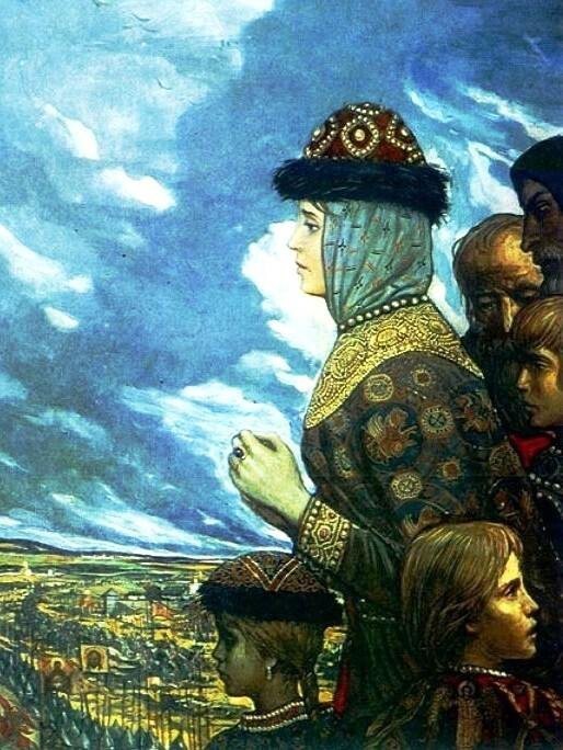 9. Проводы на Битву.Картина художника И.С.Глазунова
