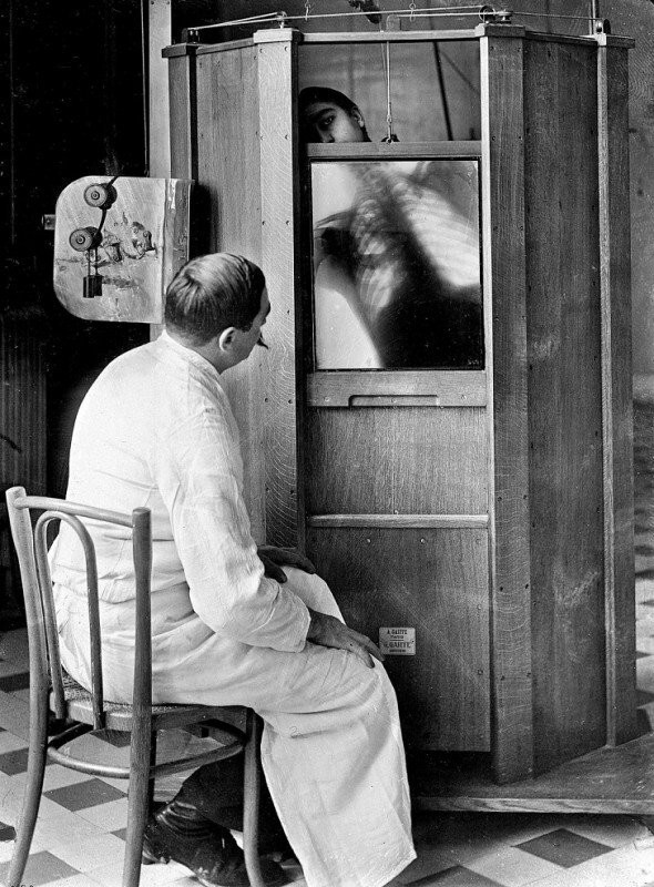 Рентген грудной клетки, Париж, 1914