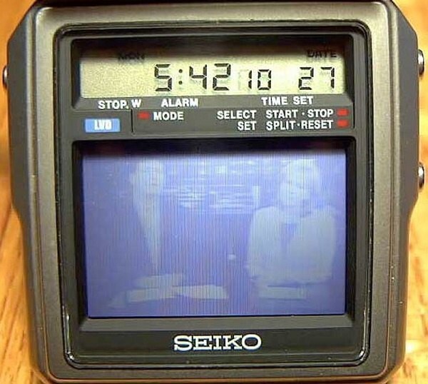Seiko B&W TV Watch TR02-01, 1982 год