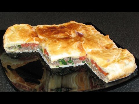 Мясной пирог - оригинальный рецепт! 