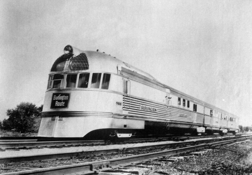 Поезда с автомобильным дизайном 30-х годов
