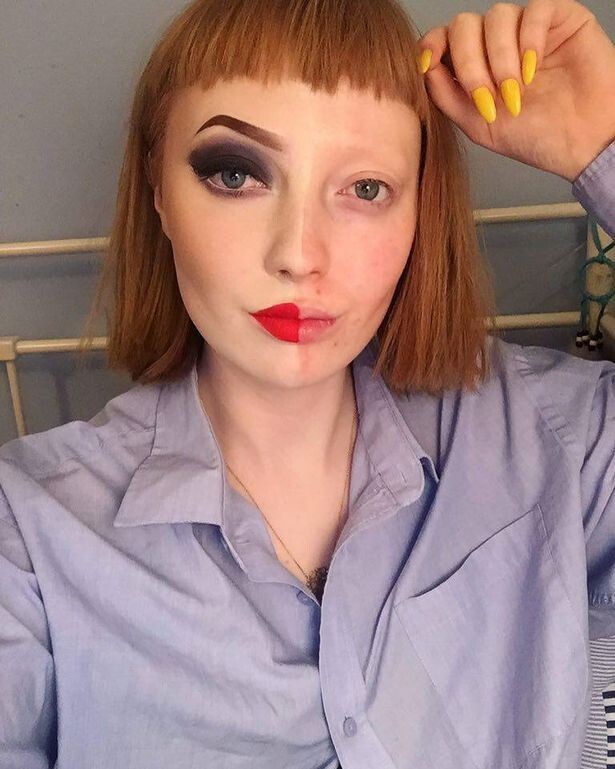 Интернет-тролли высмеяли и обозвали онкобольной девушку, запостившую селфи с "половинным" макияжем