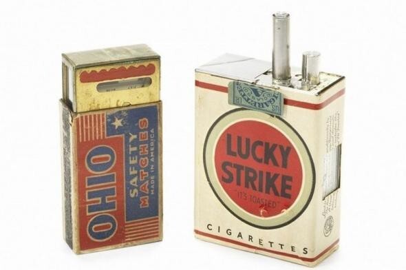 Камера Lucky Strike разрабатывалась для войск связи США между 1949 и 1950 годами, но не пошла в массовое производство. Было сделано только два экземпляра — сейчас они находятся в Музее войск связи в Нью-Джерси. Вытащенные из пачки «сигареты» служили 