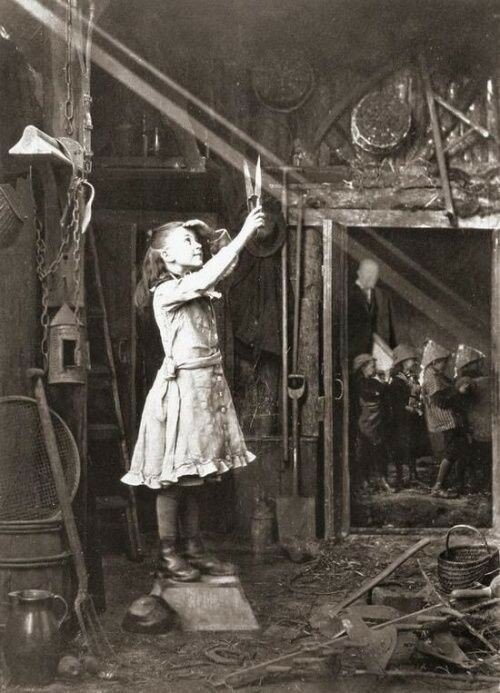 Девочка режет солнечный луч, 1886. Шотландия