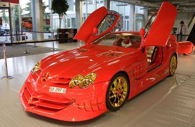 1. Mercedes-Benz SLR McLaren 999 Red Gold Dream