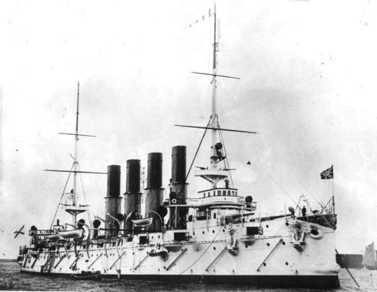 "Варяг" на Большом Кронштадском рейде, 18 мая 1901 года