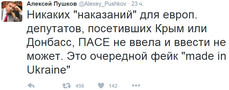 Резолюция ПАСЕ против Украины