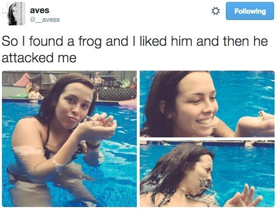 Лягушку нашла