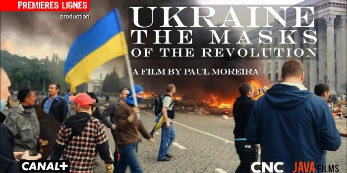 С просьбой отказаться от трансляции фильма «Украина, маски революции» обратилось к французскому каналу Canal+ посольство Украины в Париже. Об этом говорится на странице дипломатического ведомства в Facebook.