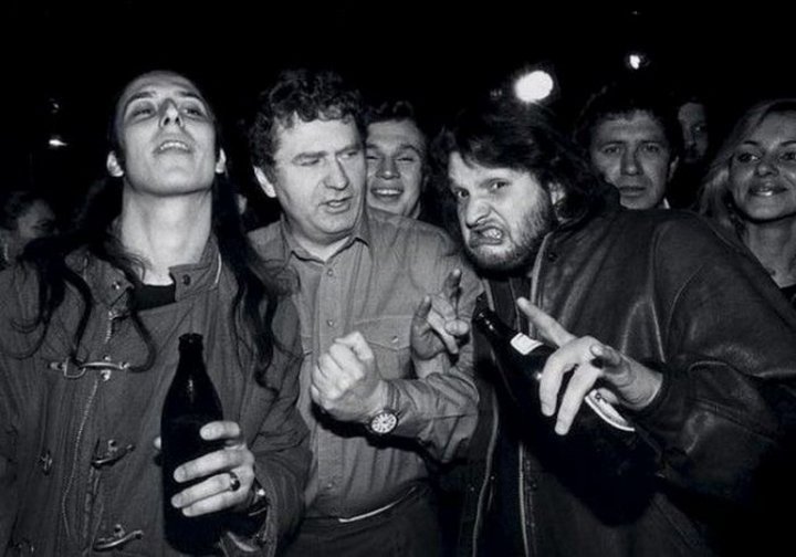 Владимир Жириновский на открытии рок-клуба в Москве