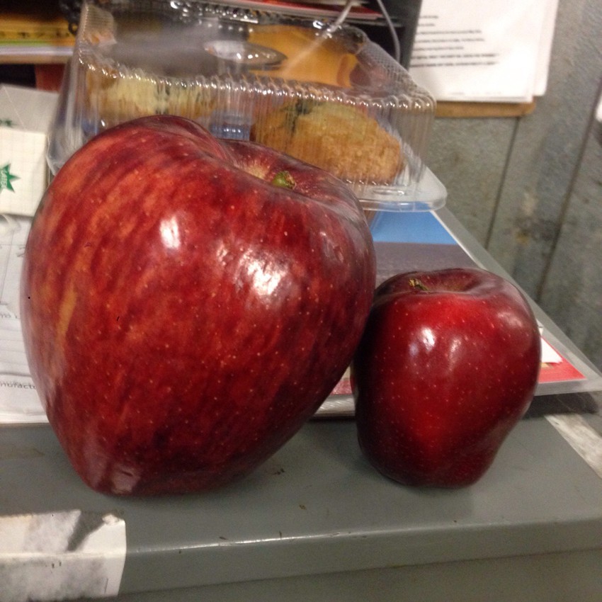 Размер яблока