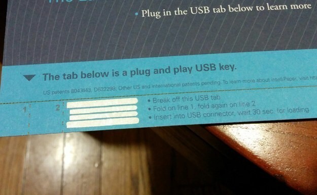 17. Бумажный USB-носитель