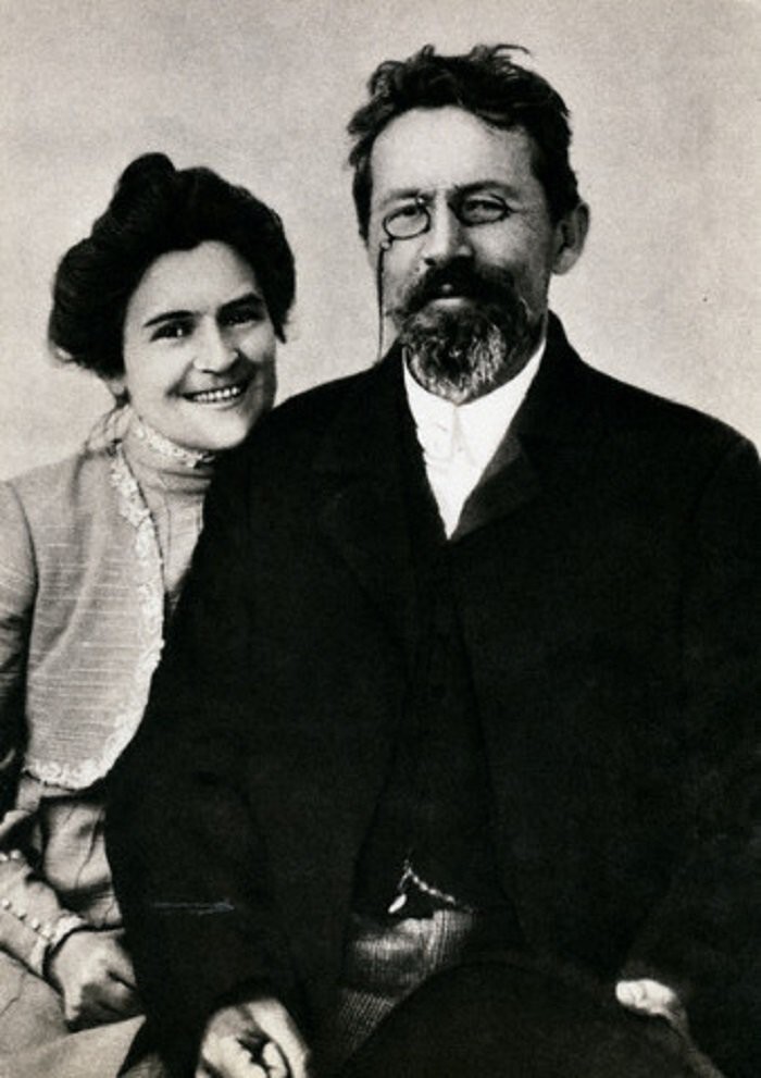 Чехов с женой Ольгой