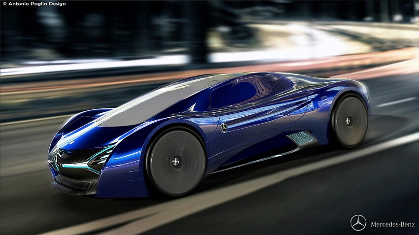 Электрический суперкар будущего от Mercedes-Benz